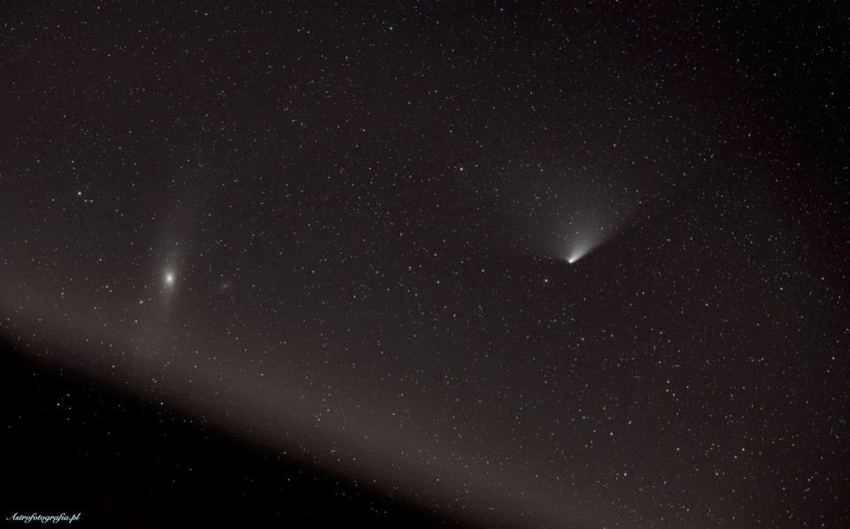 Kometa spotyka się z M31