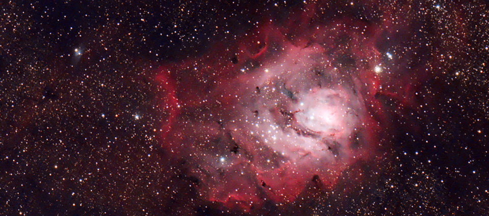 Messier 20 + Messier 8 + okolice