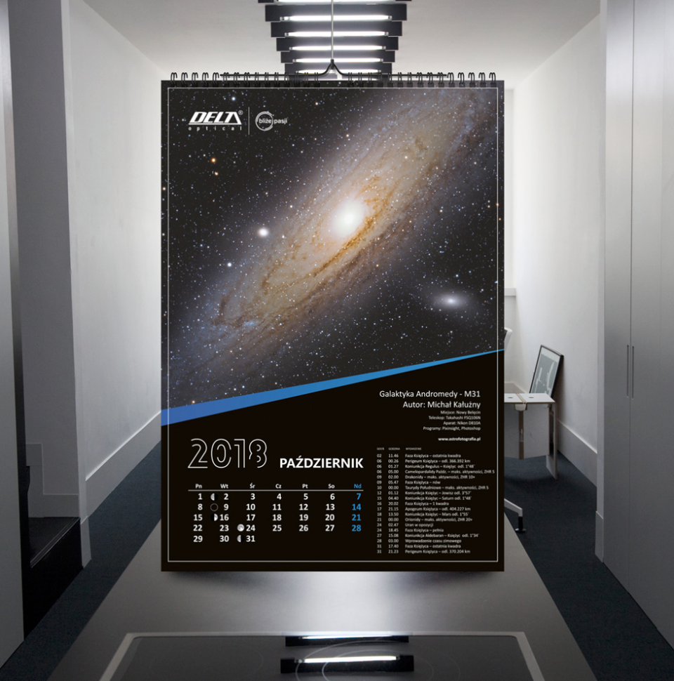 Astrofotografia.pl w kalendarzu DeltaOptical na 2018 rok!